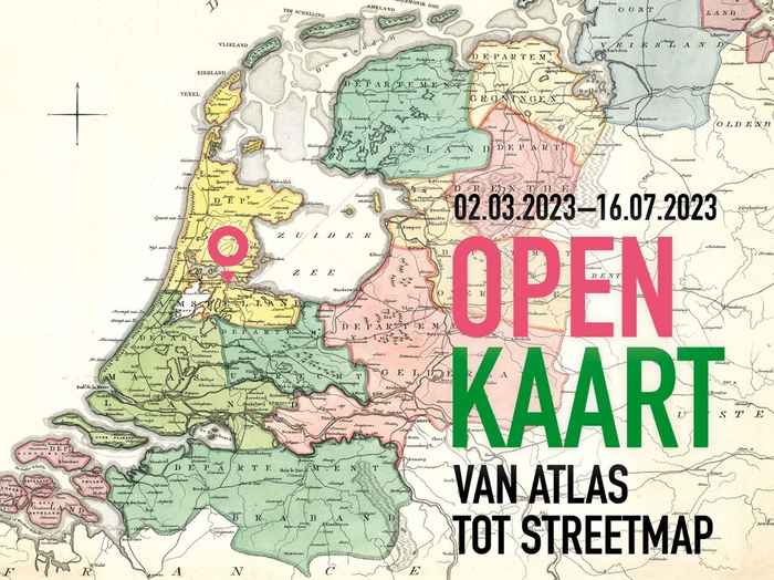 Aankondiging tentoonstelling Open kaart in het Allard Pierson